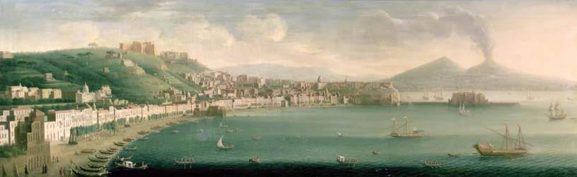Veduta di Napoli da ovest, 1730